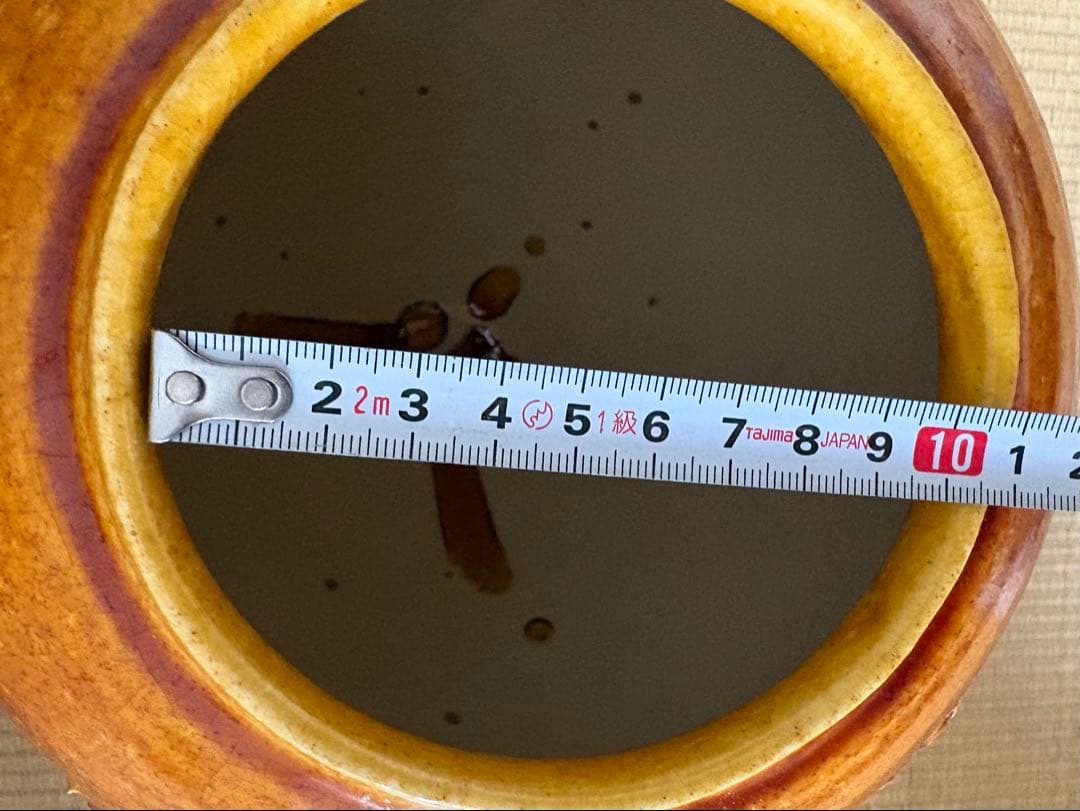 未使用】清水保孝作 三彩釉貼亀文(さんさいゆうはっかめ