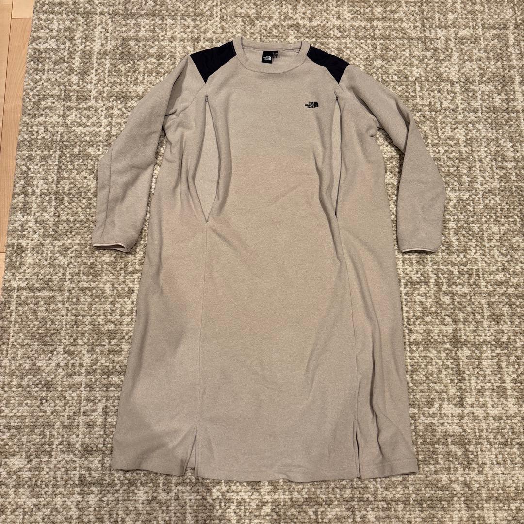 THE NORTH FACE グレージュ 長袖ワンピース SM