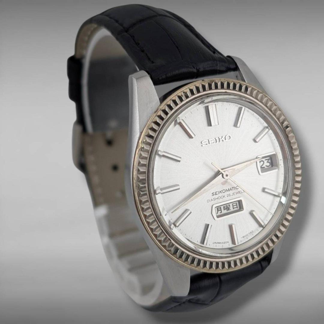 【新品ベルト・稼働】セイコーマチック ウィークデーター 26石 自動巻