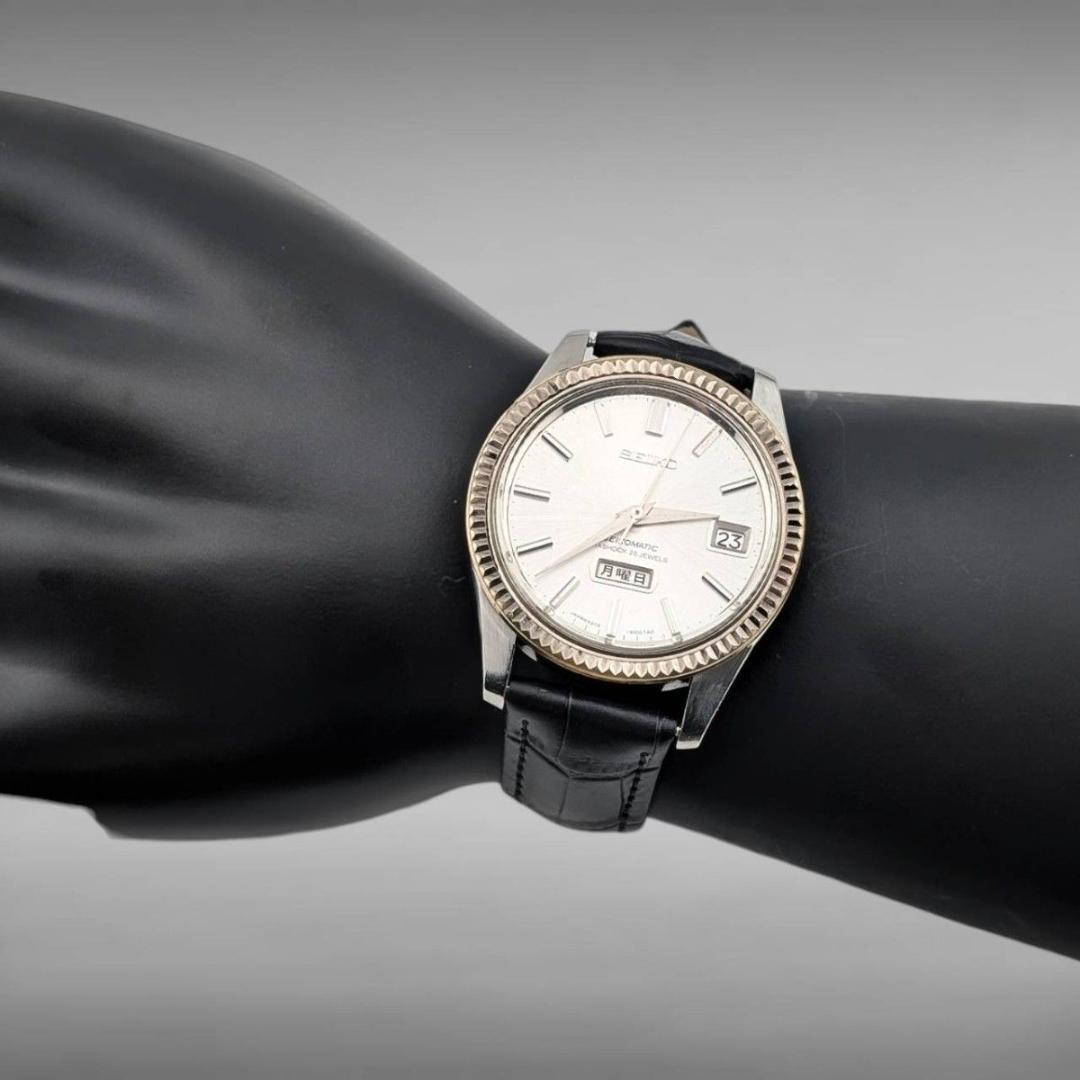 【新品ベルト・稼働】セイコーマチック ウィークデーター 26石 自動巻