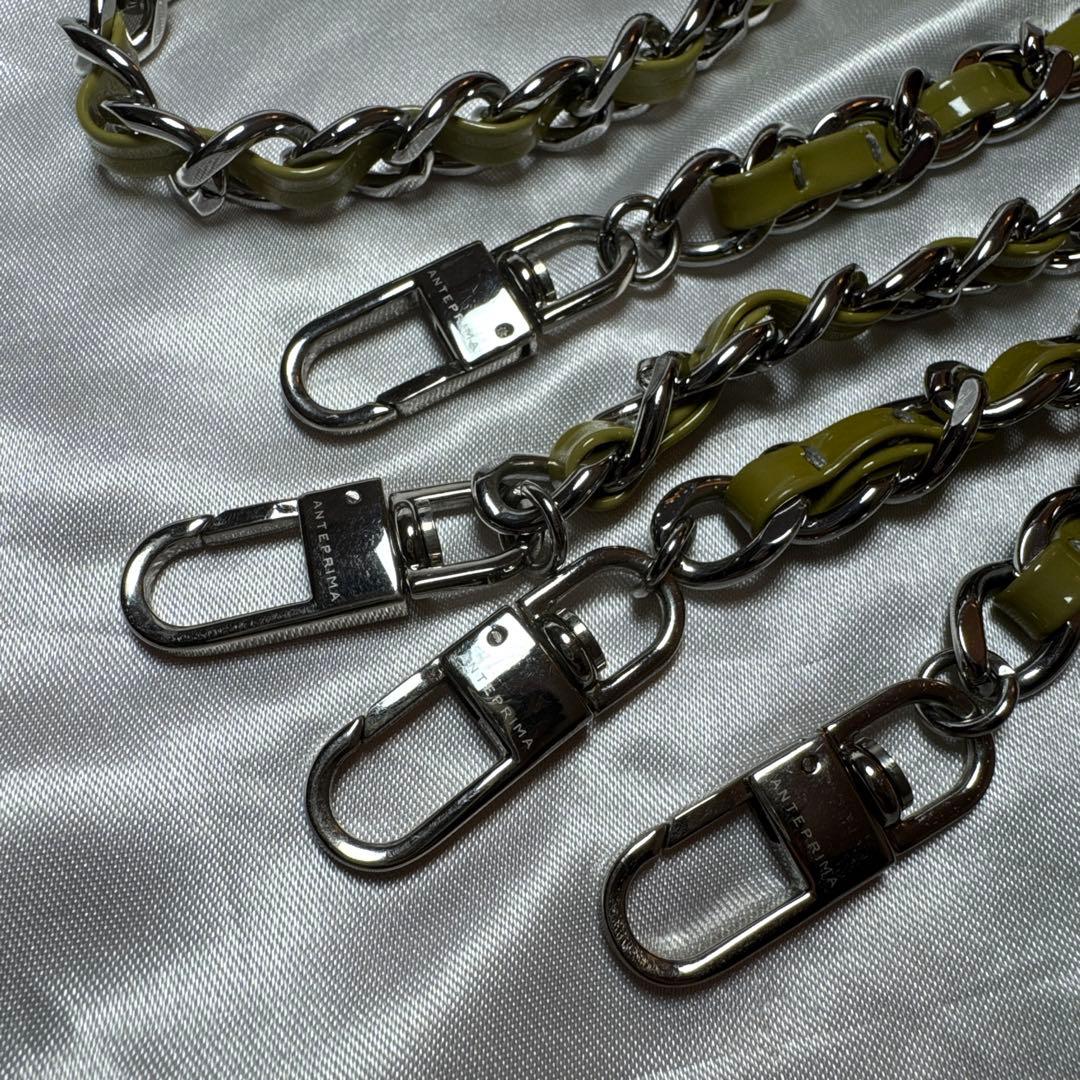 アンテプリマ ワイヤーグリッター シルバー バッグ　3way