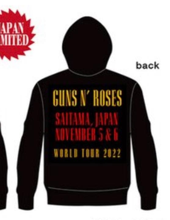 Sサイズ】GUNS N' ROSES 2022日本公演限定パーカー ガンズアンド