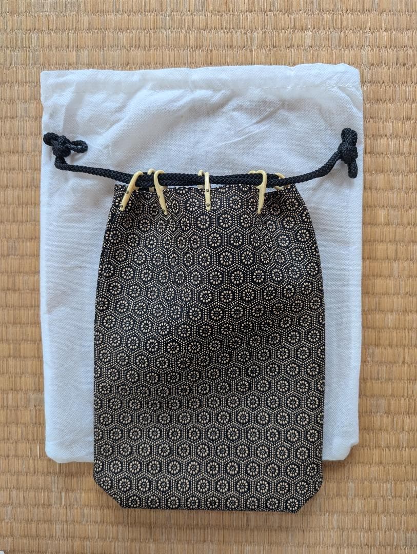 印傳屋巾着袋 甲州印伝　合切袋 和装小物