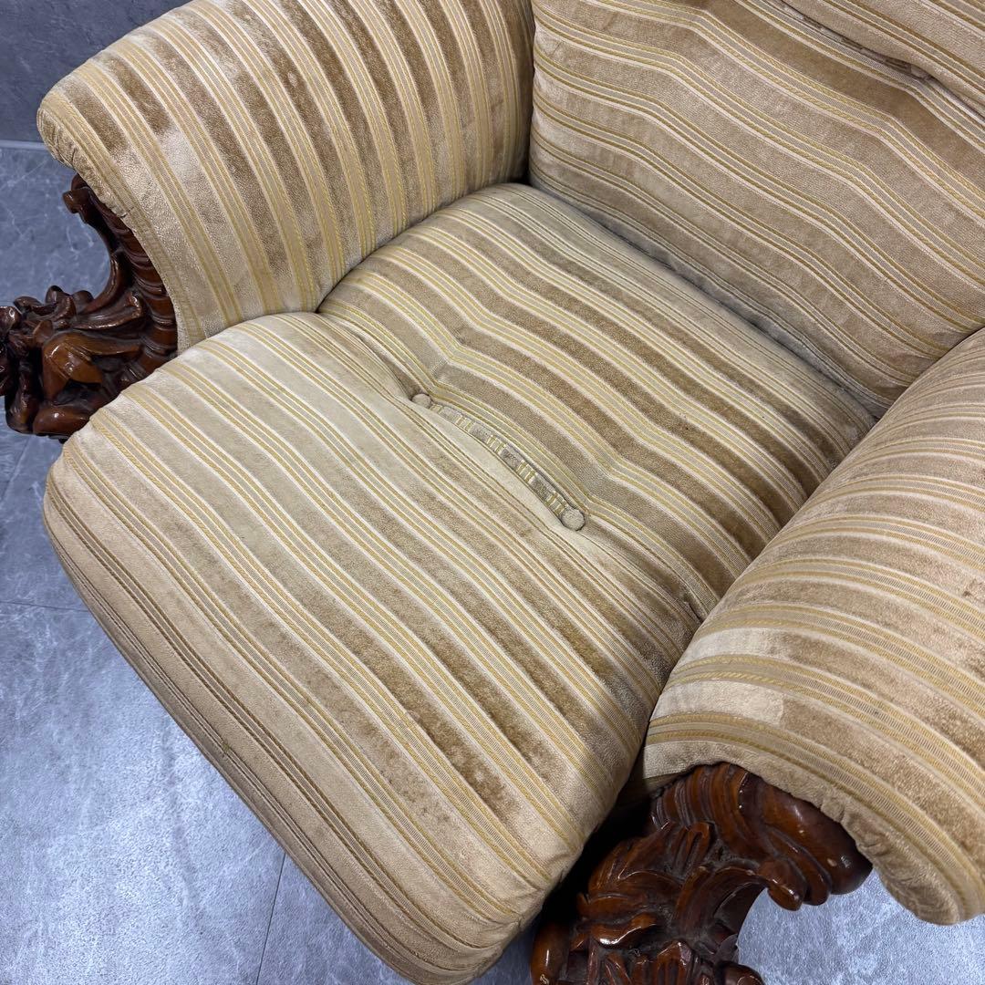 重厚な存在感 中国家具 花梨材 唐木 ソファ チェア 無垢 高級飾り家具