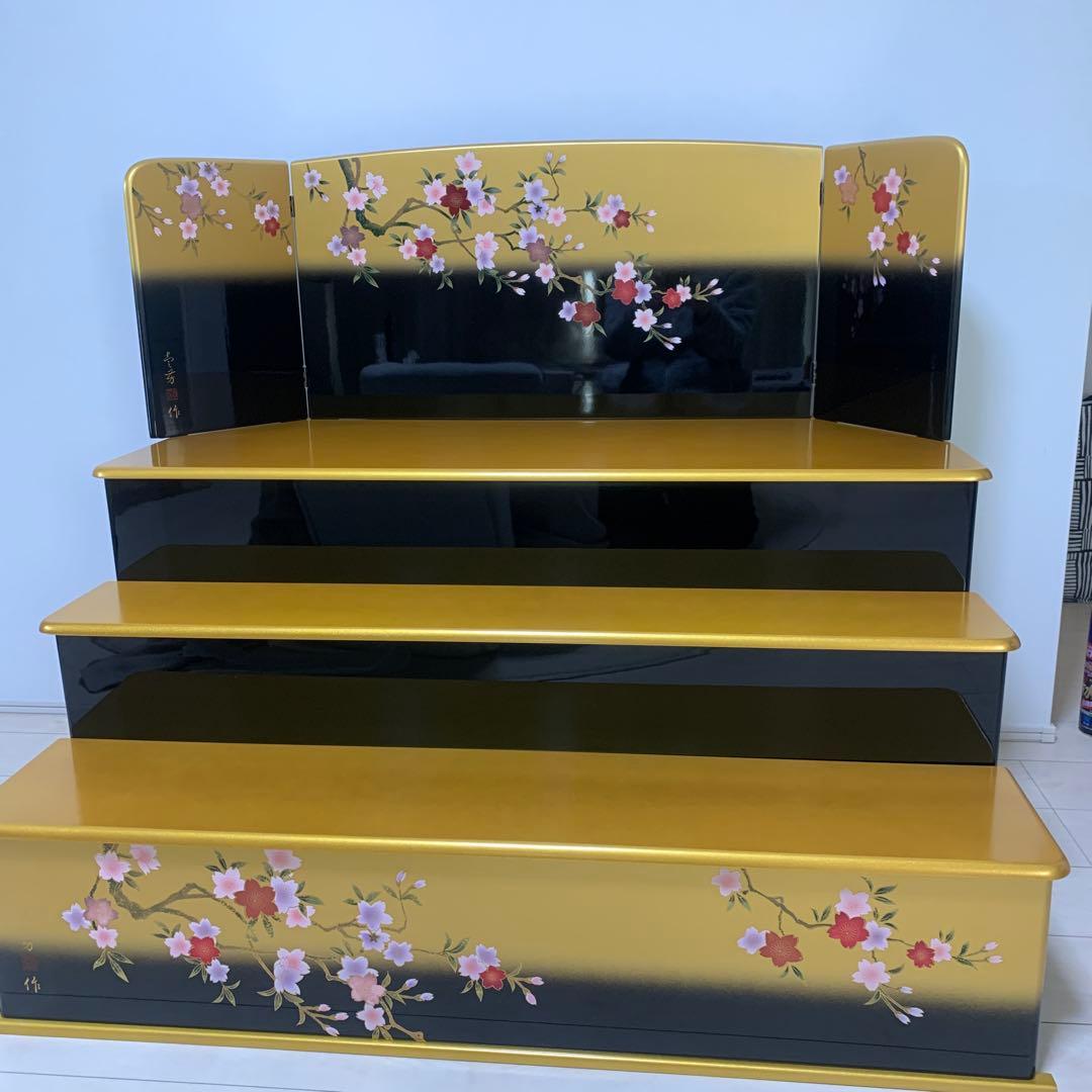 雛壇　屏風付き