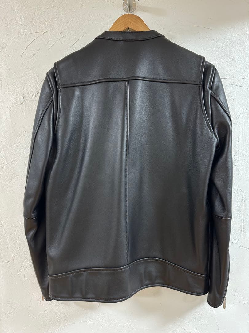 JACKROSE ベージュ シングルライダース ヌメ ラムレザーシングル