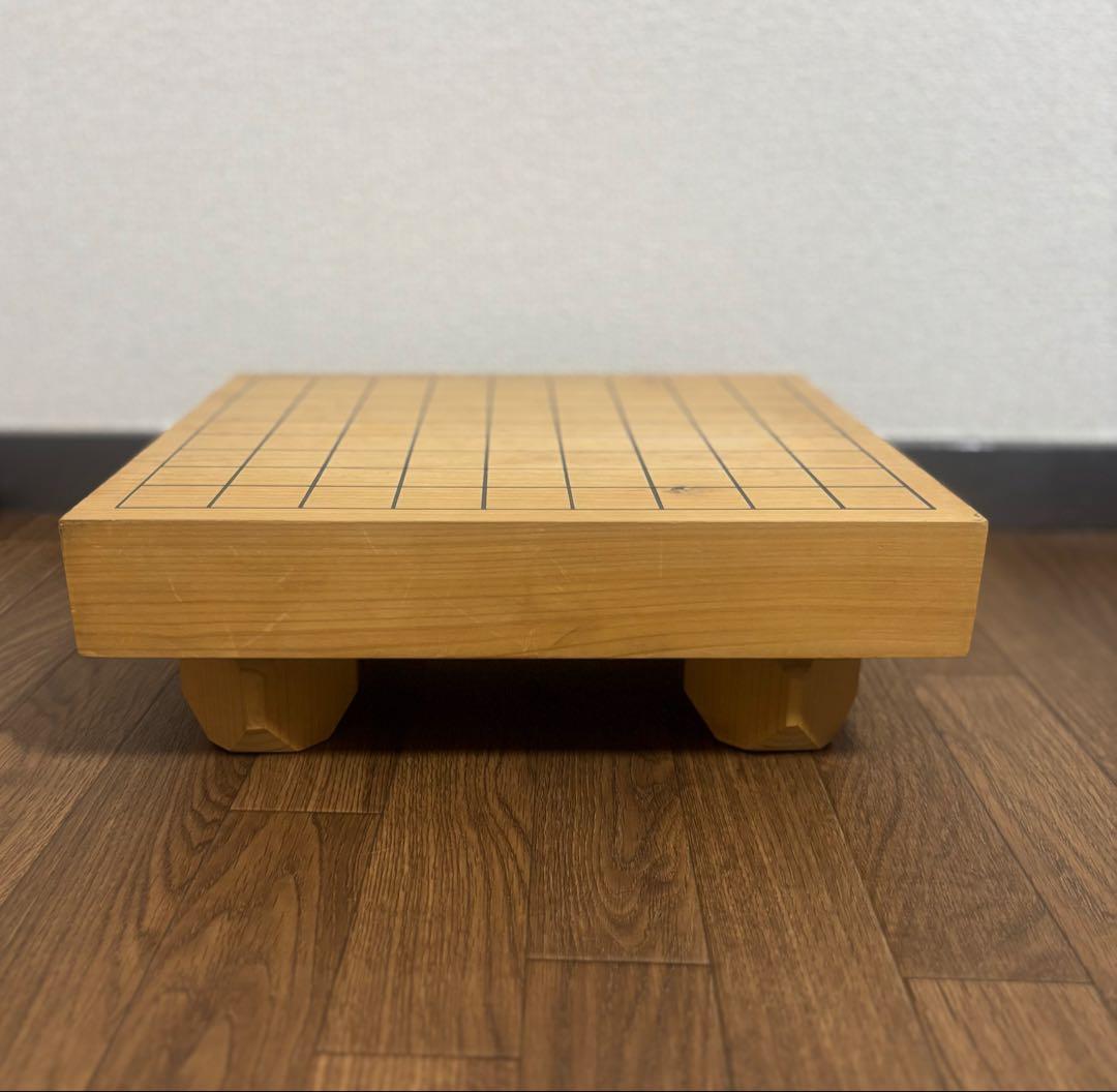 檜製 ヒノキ 脚付き 碁盤 囲碁盤 卓上 将棋盤 ボードゲーム