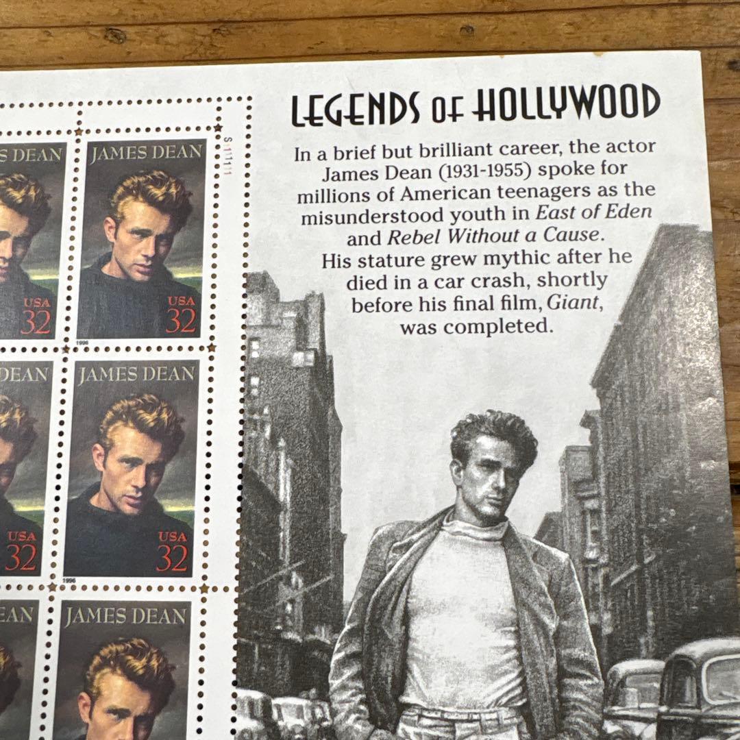 ジェームスディーン JAMES DEAN 記念切手 アメリカ USA 32セント
