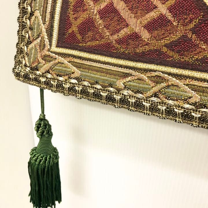 手染め　花タペストリー