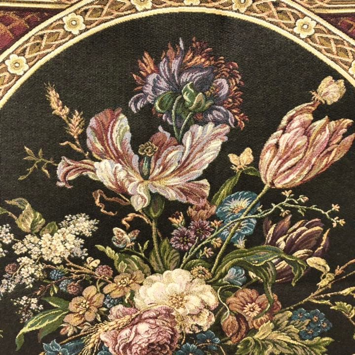 手染め　花タペストリー