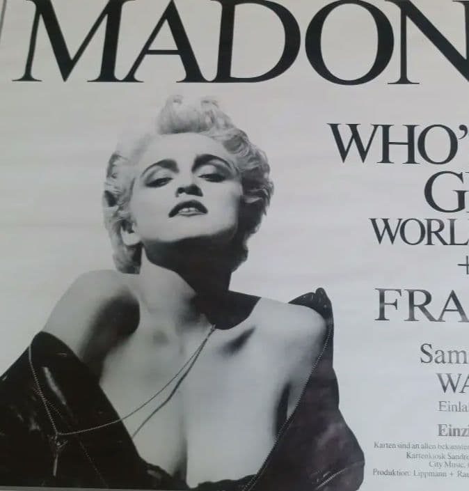 マドンナ WHO'S THAT GIRL WORLD TOUR ポスター マドンナ WHO'S THAT GIRL WORLD TOUR ポスター Madonna Who's That