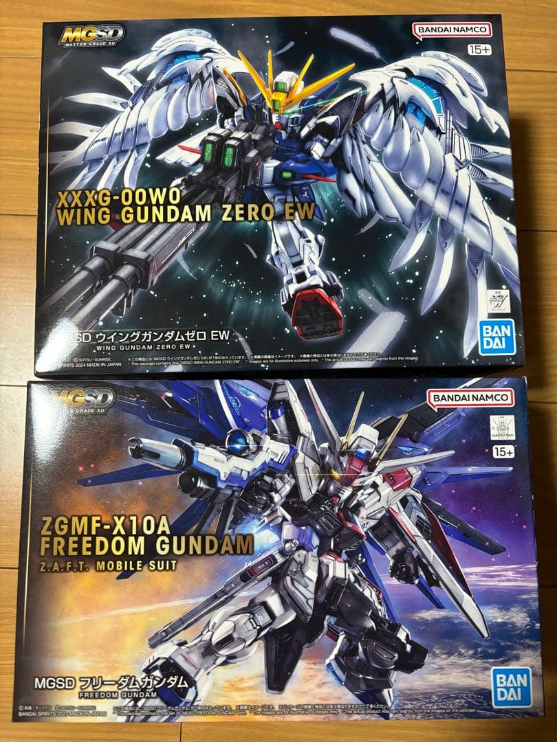 MGSDウイングガンダムゼロEW フリーダムガンダム2個セット