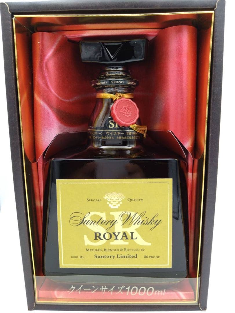 サントリー ウイスキー ロイヤル SR 1000ml 箱付き SUNTORY サントリー ROYAL ローヤル ウイスキー SRラベル 1000ml 15年