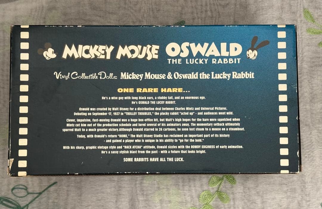 【新品未使用】ディズニー メディコムトイ ミッキー＆オズワルド ビックフィギュア