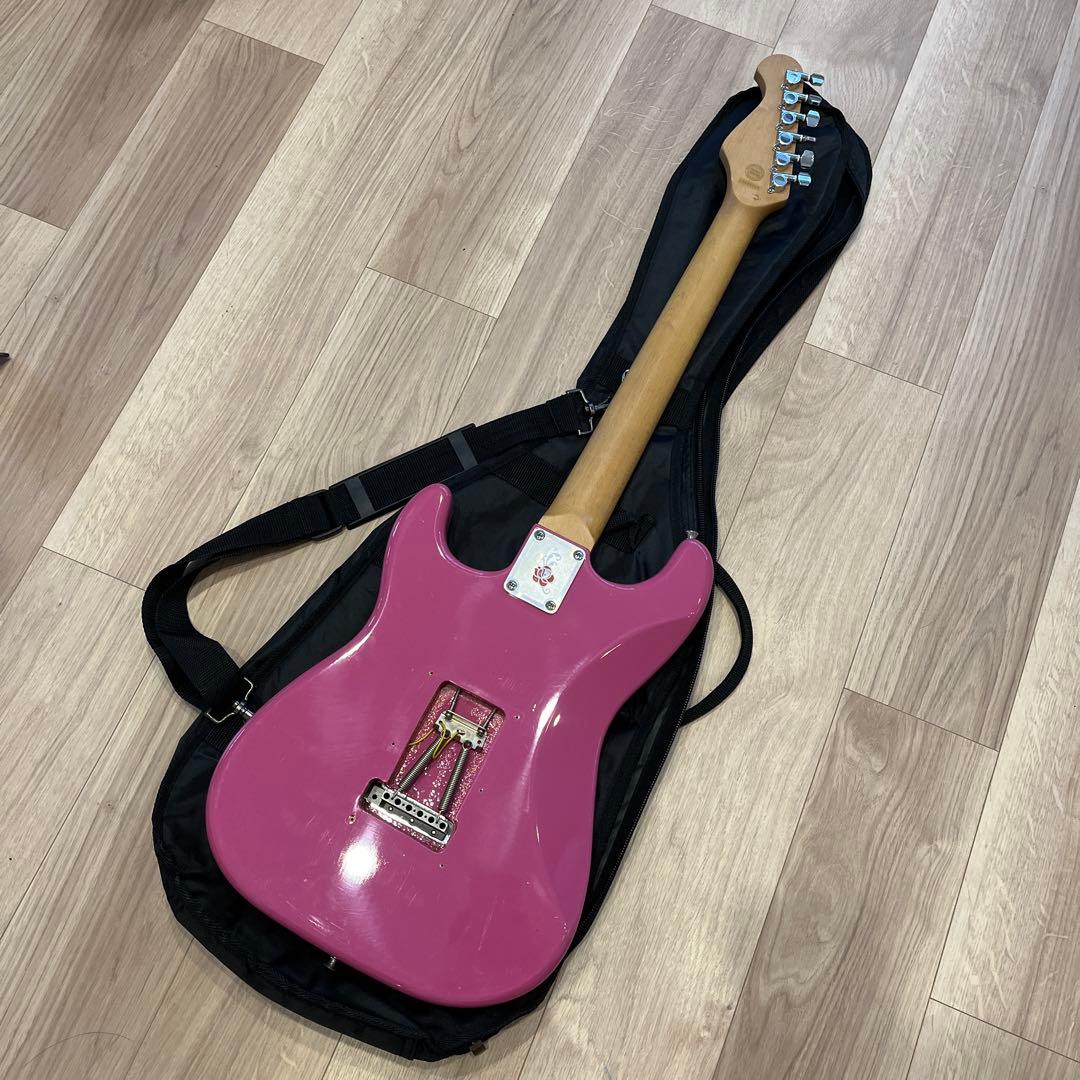 gypsy roseエレキギター/ピンクラメ/初心者向け gypsy roseエレキ