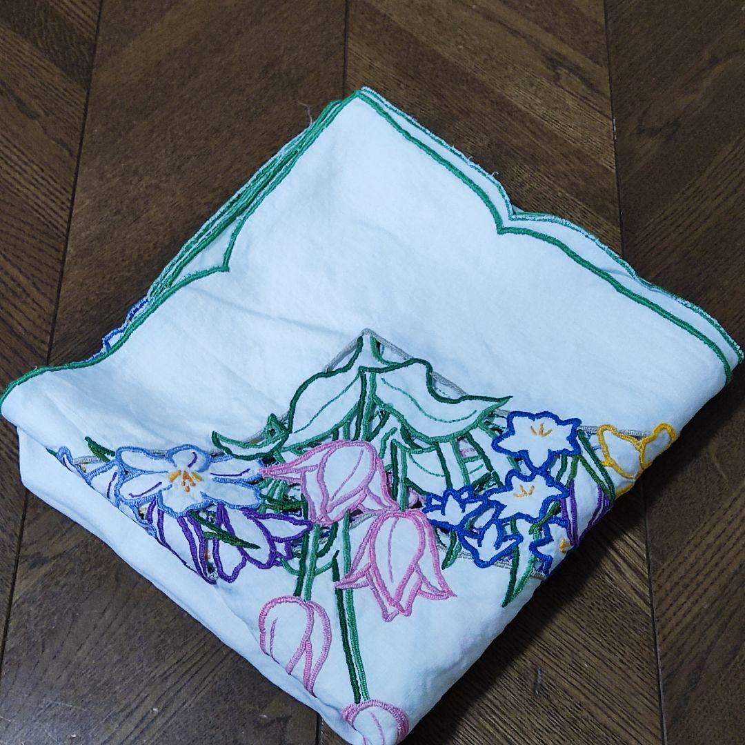 イギリス テーブルクロス クロス 目隠しクロス 刺繍