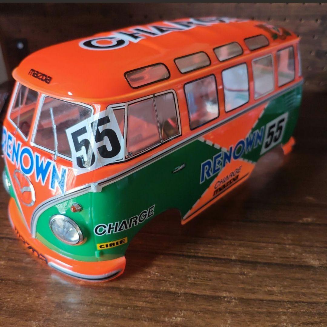 タミヤ　フォルクスワーゲン　ワーゲンバス　ボディ　ウイリー