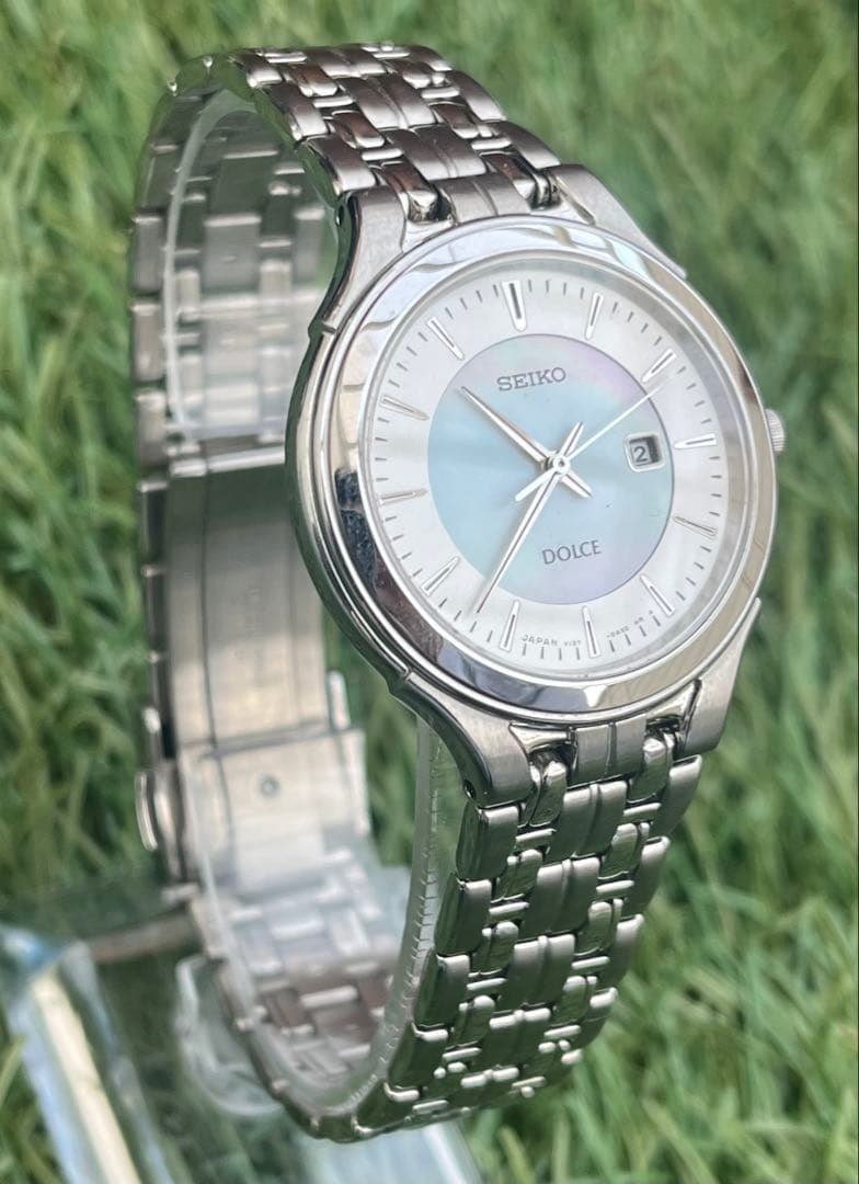 美品◎SEIKODOLCEセイコー ドルチェラウンド 腕時計 メンズヴィンテージ