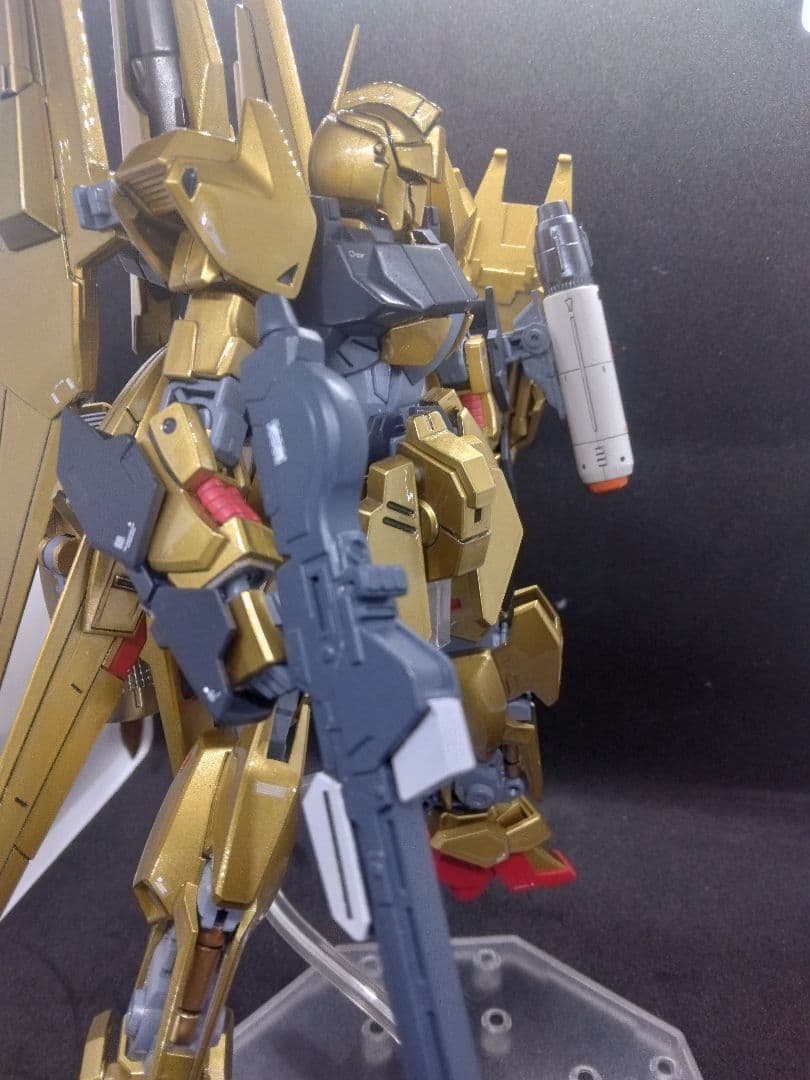 HG 百万式 メガシキ 塗装済み完成品 改造 台座 説明書付き