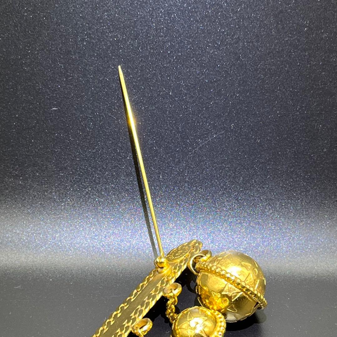 美品】セリーヌ ブローチ スターボール 凱旋門 ゴールド - メルカリ