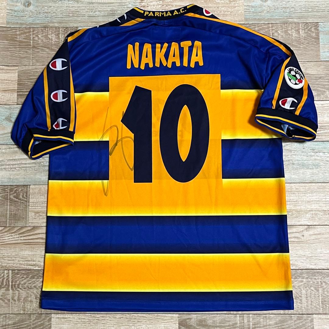 パルマ01/02 中田英寿 直筆サイン ユニフォーム - メルカリ