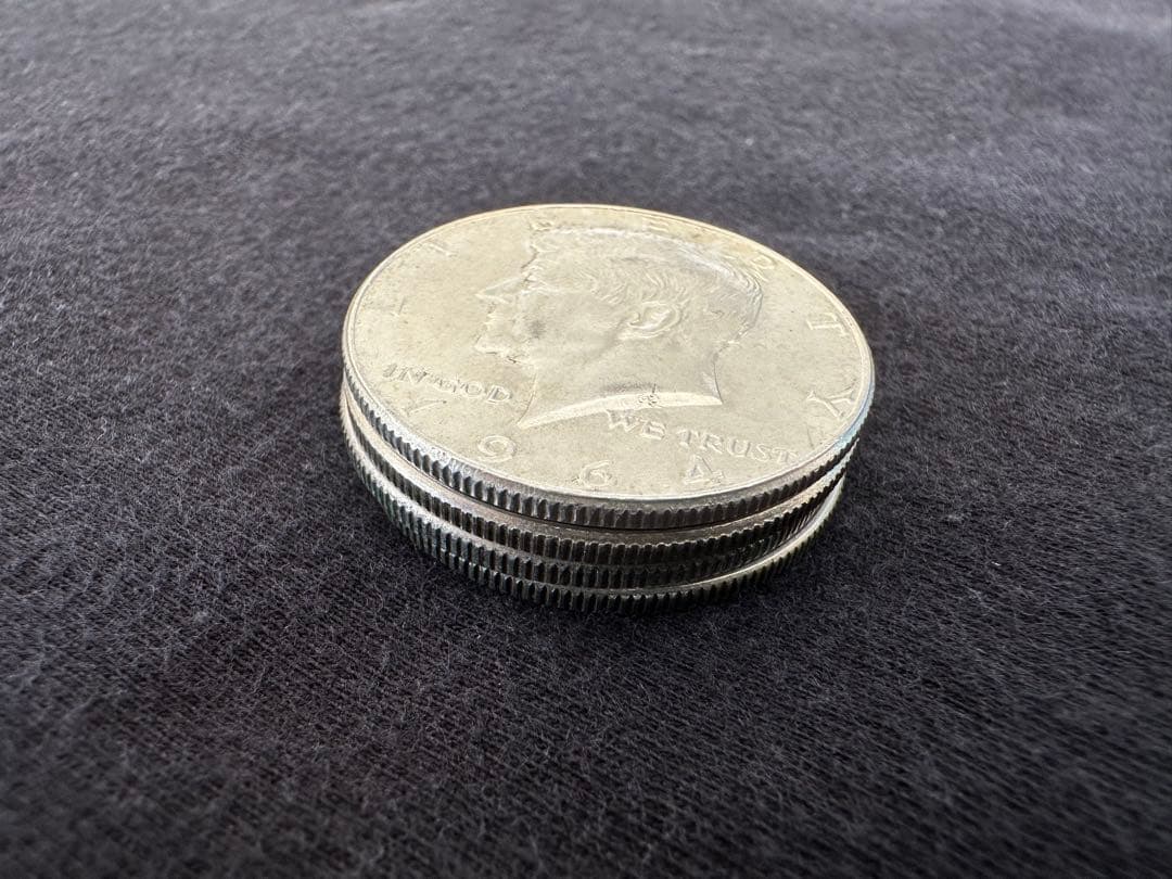 銀価格高騰中】米国ケネディ銀貨 4枚セット (1964年 90%銀貨入り