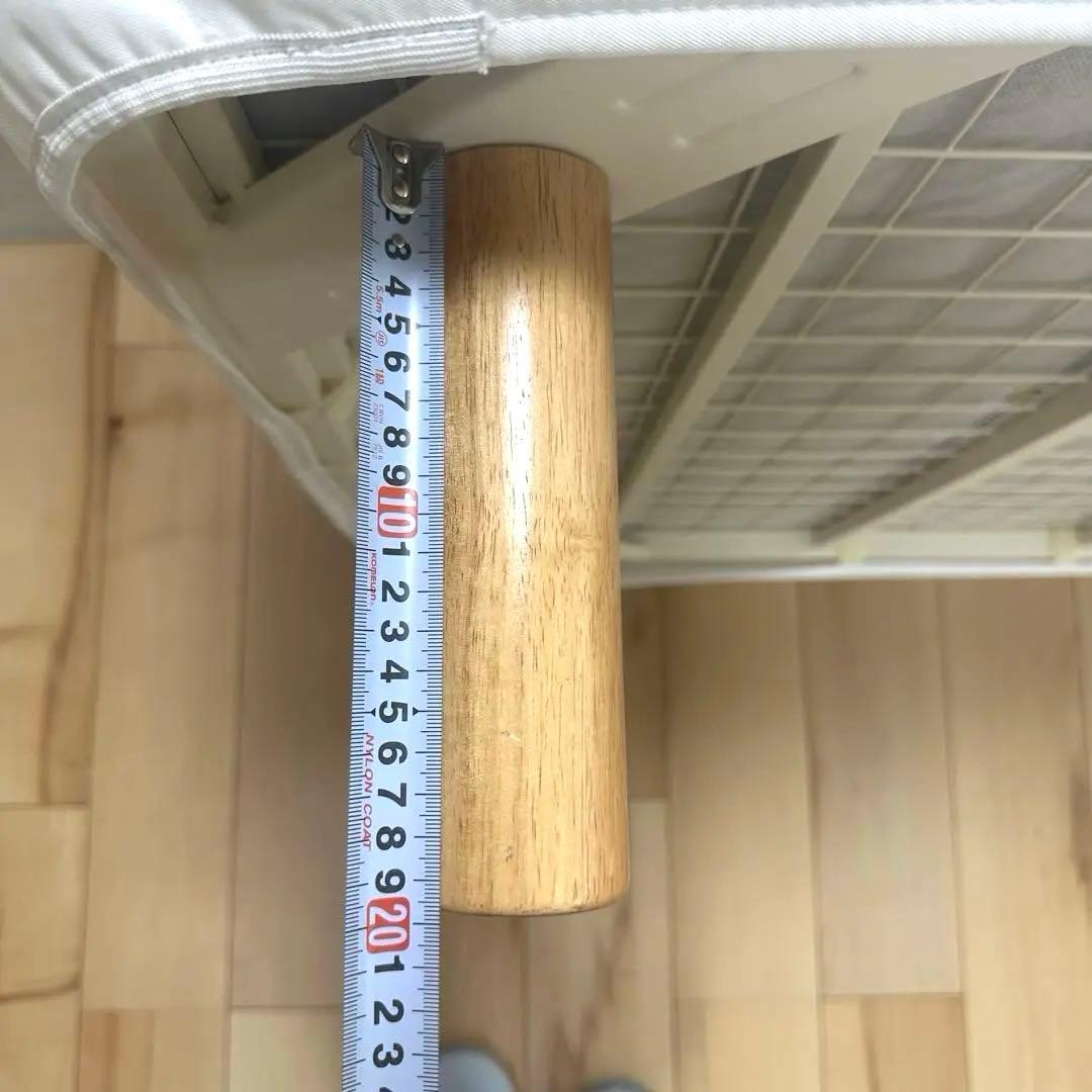 無印良品　脚付きマットレス ボンネル　シングル ホワイト②