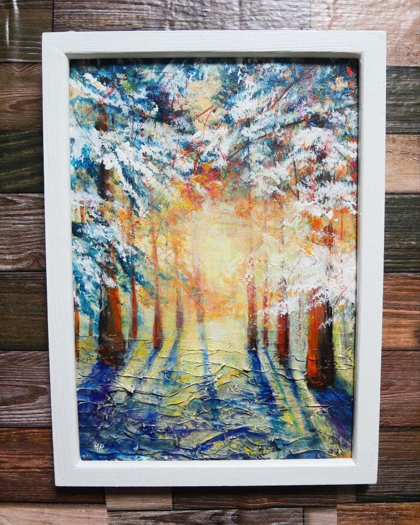 街ウラのアパート油絵F6(410×318mm)