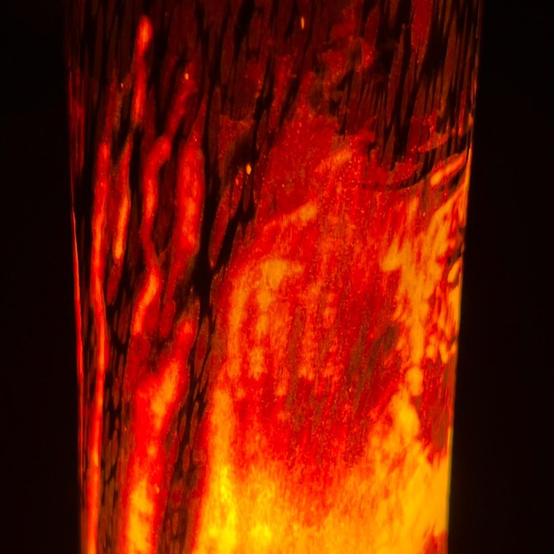 ドームナンシー 卓上照明 アンテルカレール 被せガラス 高さ18cm