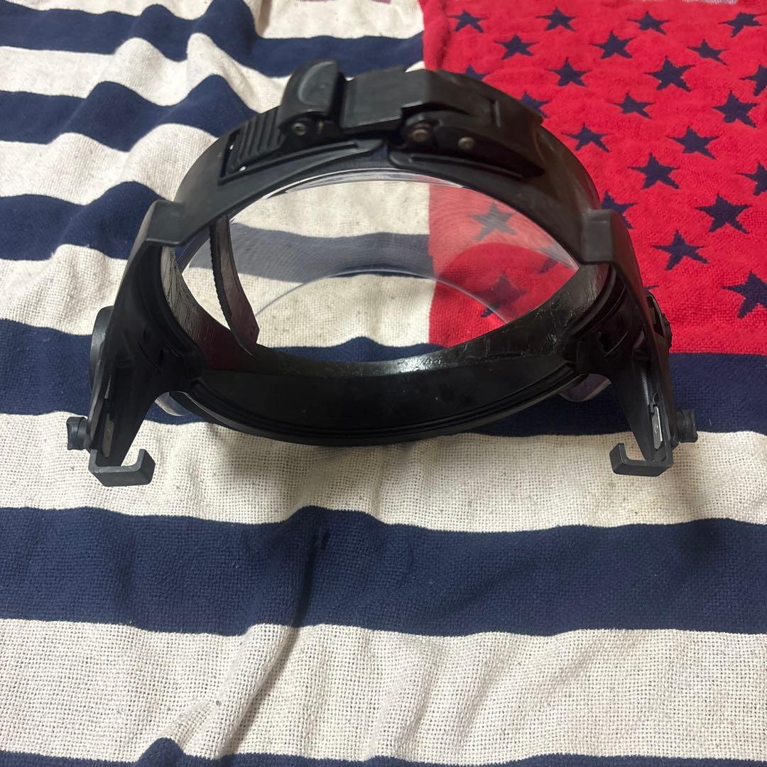 実物PAULSONフェイスシールド米警察装備CAGE CODE12858 B23-訳有大特価