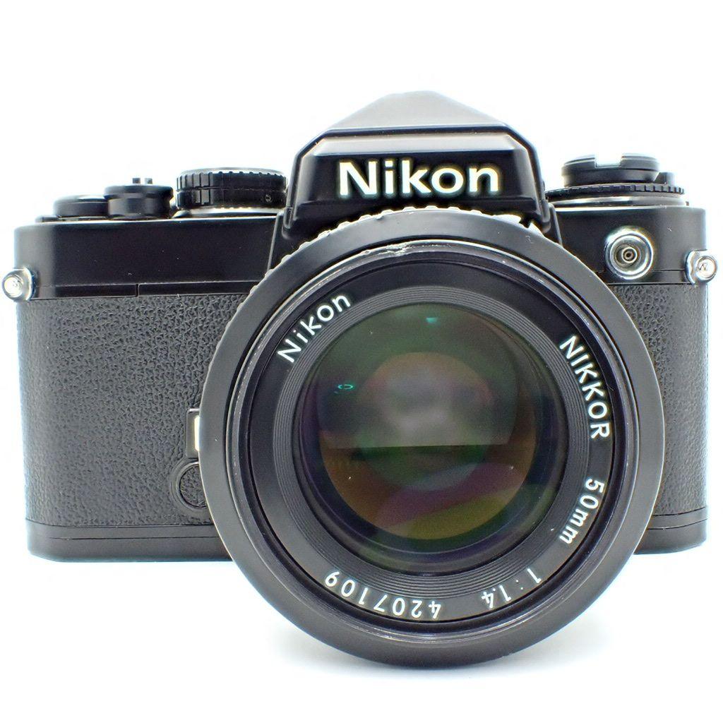 動作確認済】Nikon FE＆Ai 50mm f1.4 初期保証&新品電池付