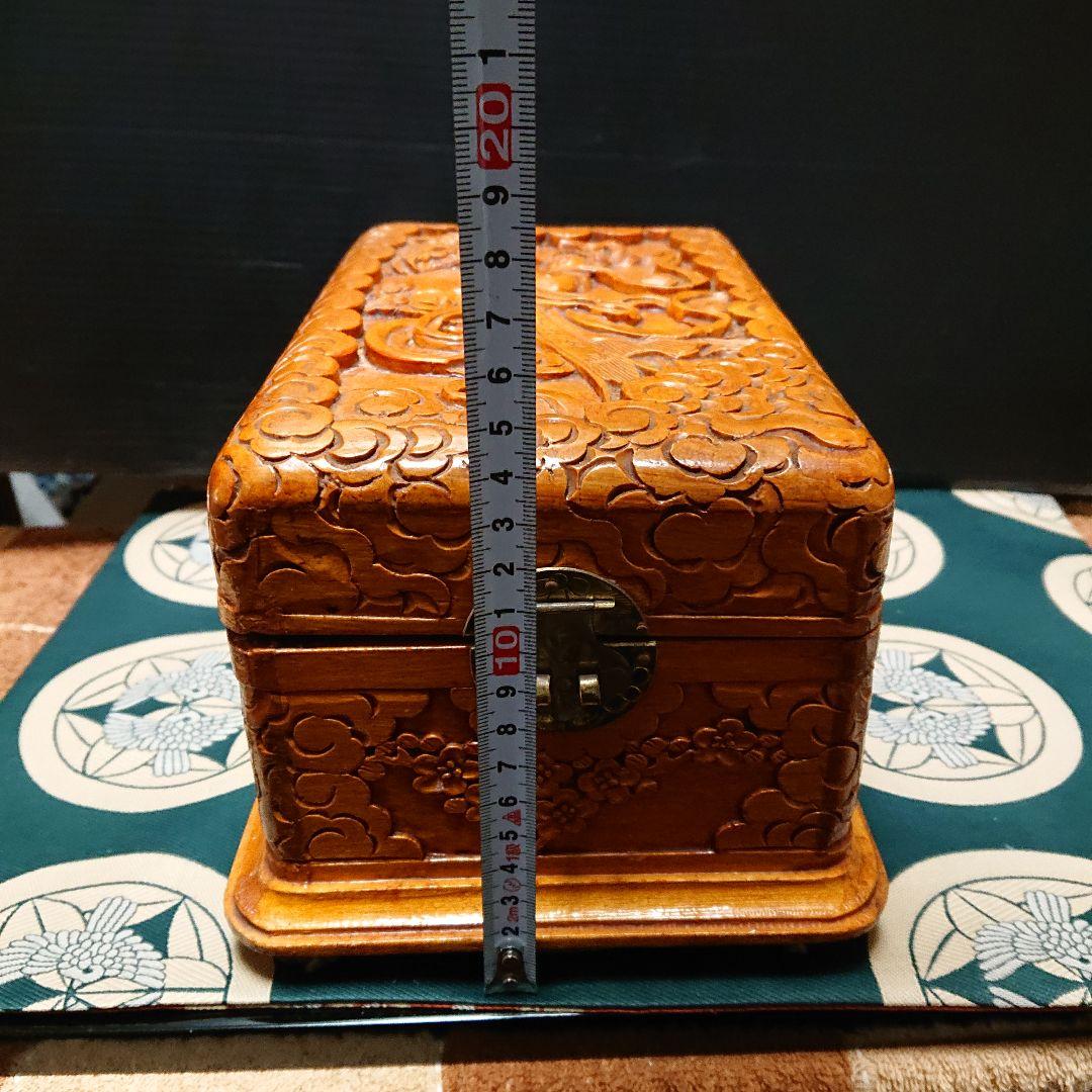 中国美術、彫刻書箱、小物入 e498 堆朱 小箱 文箱 硯箱 木製 彫刻 小物