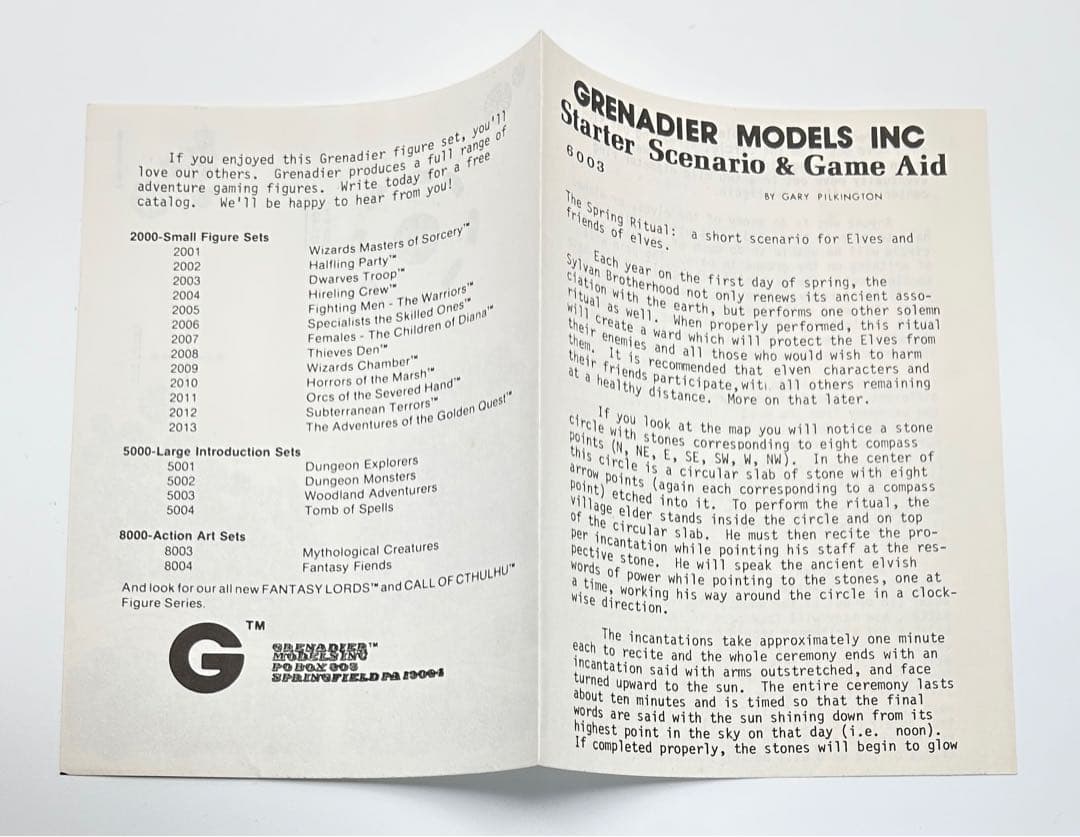 Grenadier グレナディア Fantasy Lords メタルフィギュア