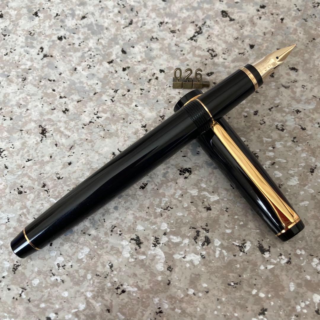 026 オーバーホール済み 万年筆 PILOT パイロット エラボー 14k