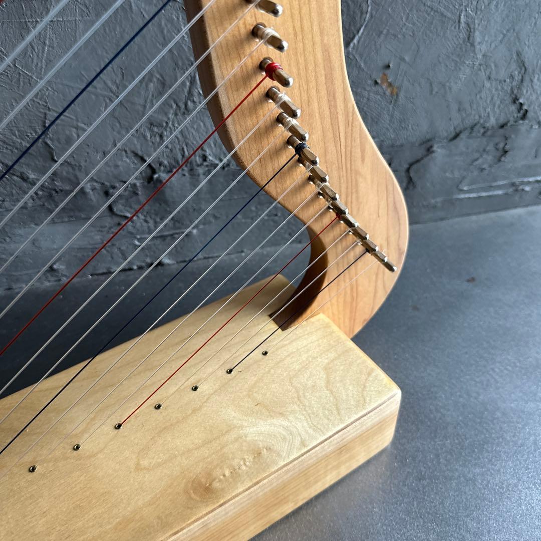 削除前お値下げ❣️大きな木製ハープと収納バック