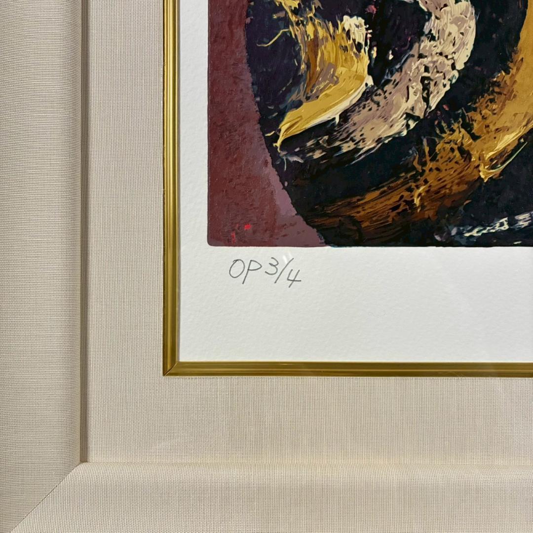 美品 三岸節子「花ヴェロンにて」シルクスクリーン 三岸太郎の遺族