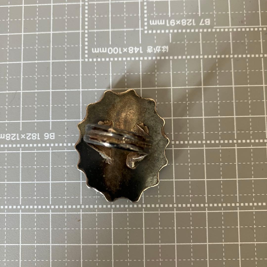 インディアンジュエリー　ナバホ族 ヴィンテージ　ターコイズ　クラスターリング