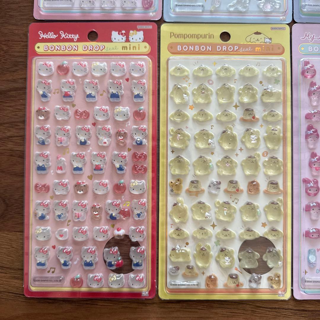 ボンボンドロップシール サンリオミニ 8枚セット