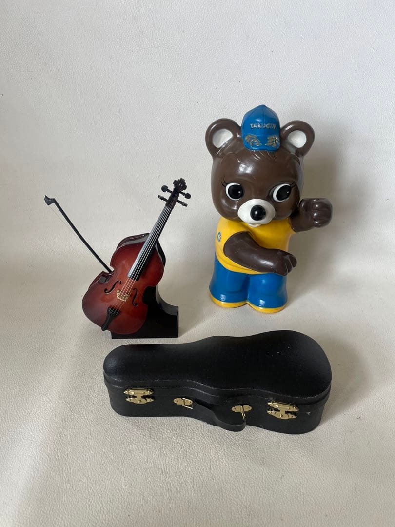 たくぎん たくちゃん 拓ちゃん ソフビ貯金箱 カウンター用 店頭用 コントラバス