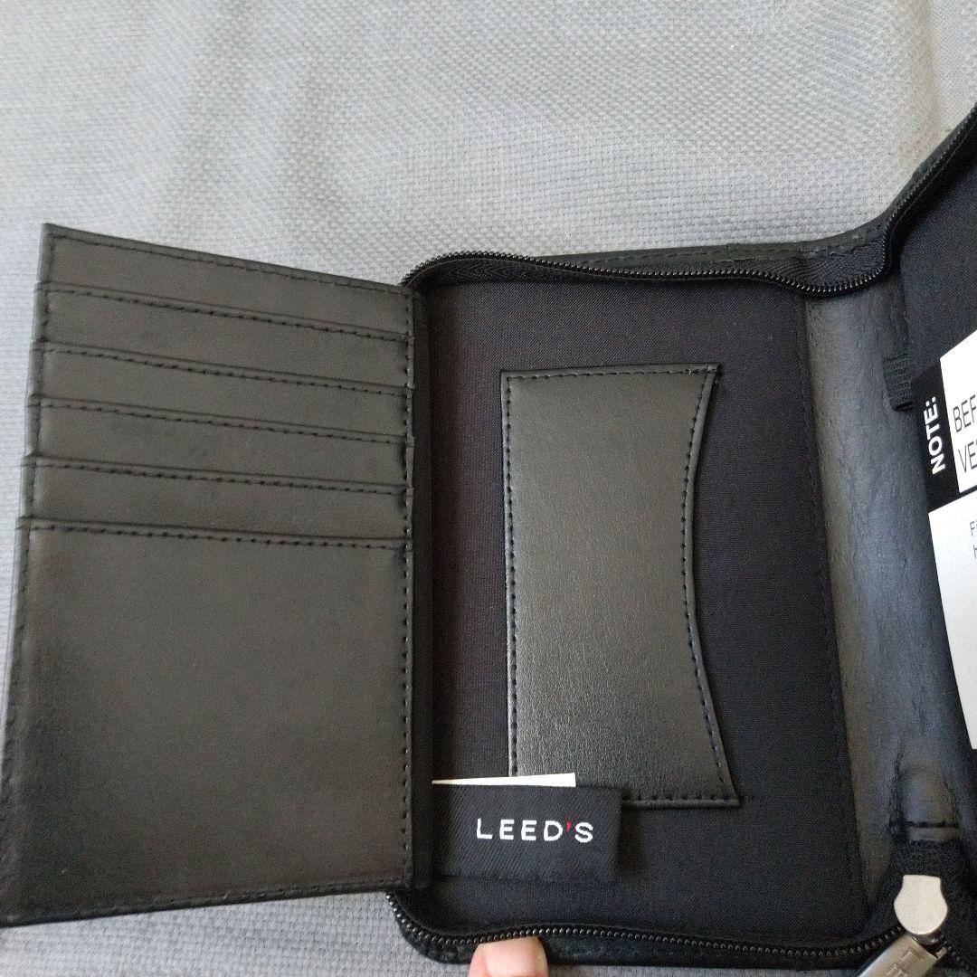LEED´S 黒色レザー メモ帳 CRITIC LOGIC