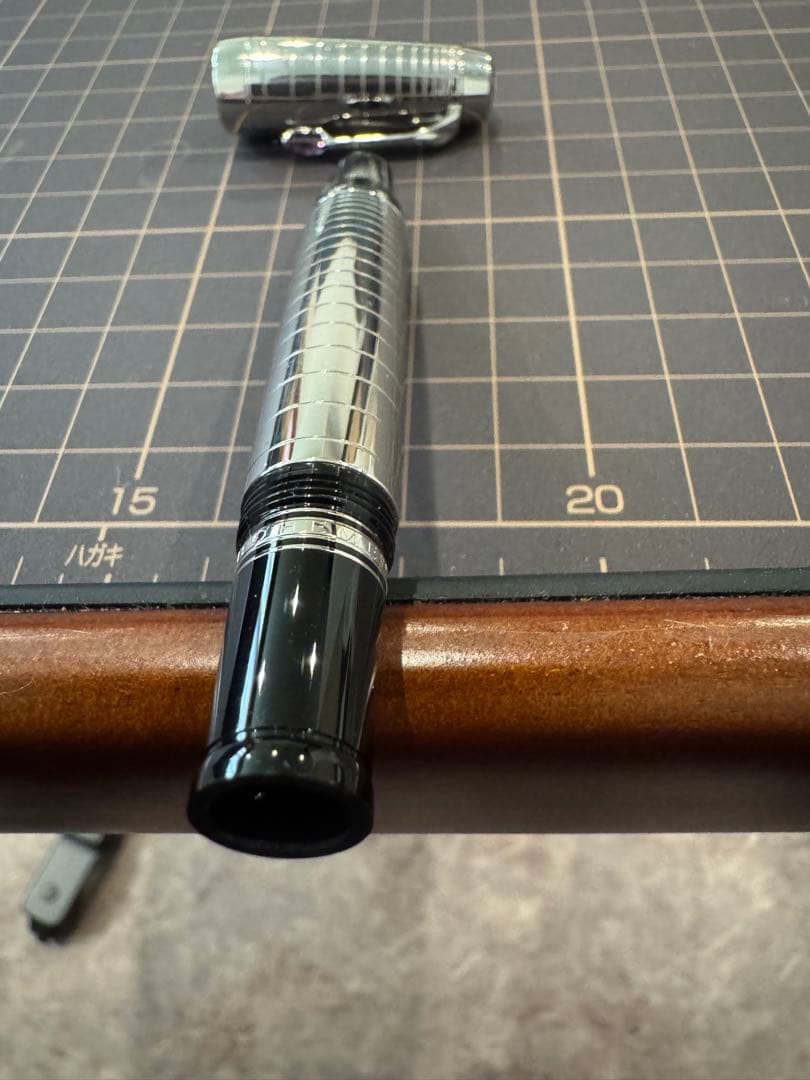 MONTBLANC モンブラン 万年筆 ボエムスチール/アメジストペン先18k