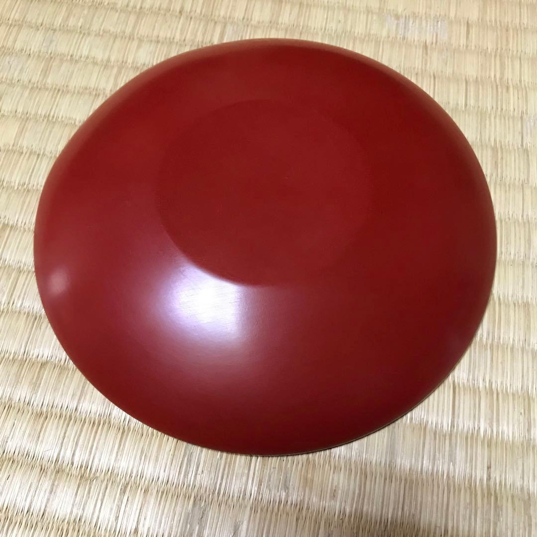 新潟県無形文化財指定　堆朱銘々皿　五枚揃い