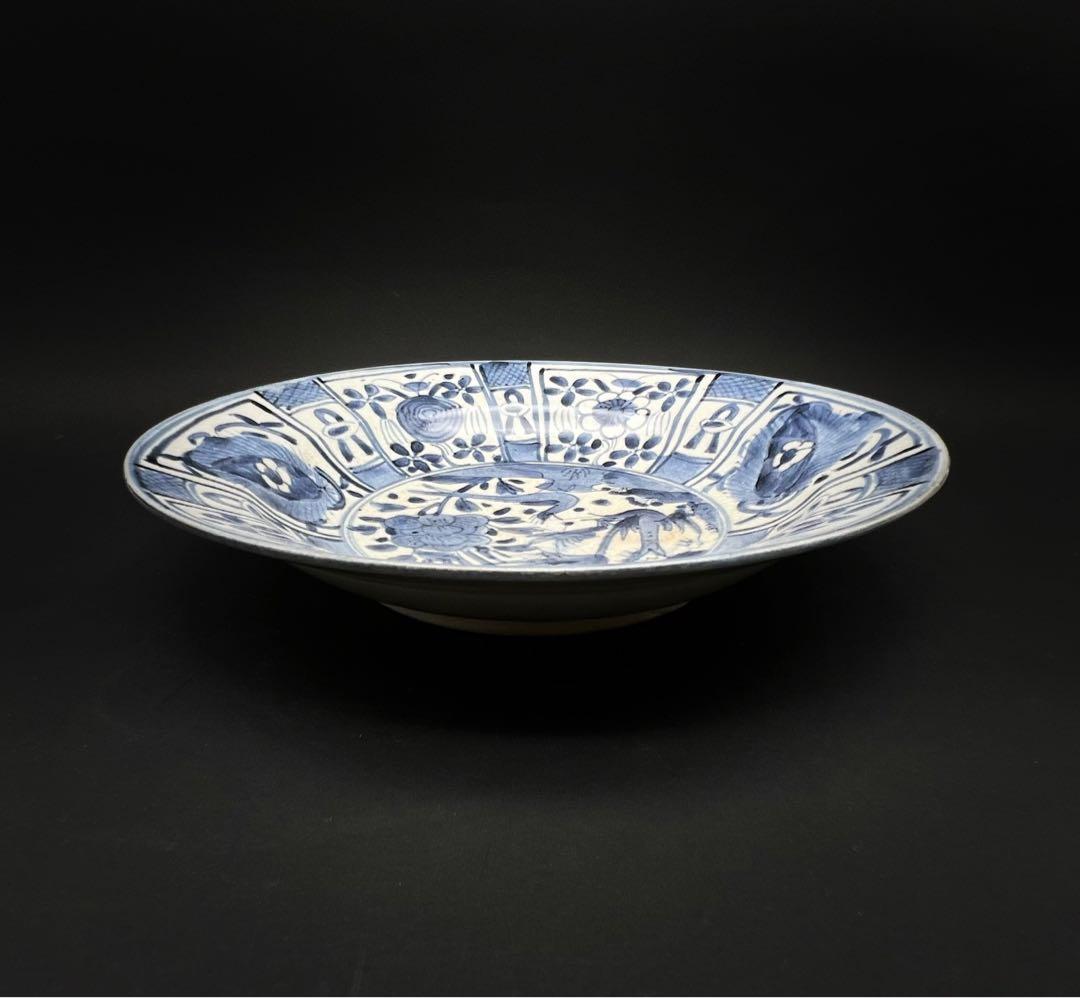 古美術 骨董品 安南染付花鳥文鉢 飾り皿 木箱付き - メルカリ