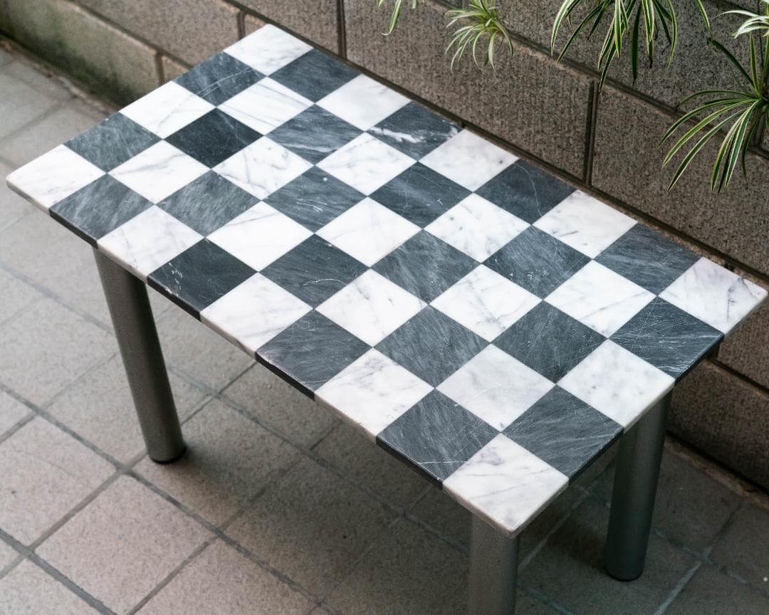 【こう】大理石 ヴィンテージ センターテーブル