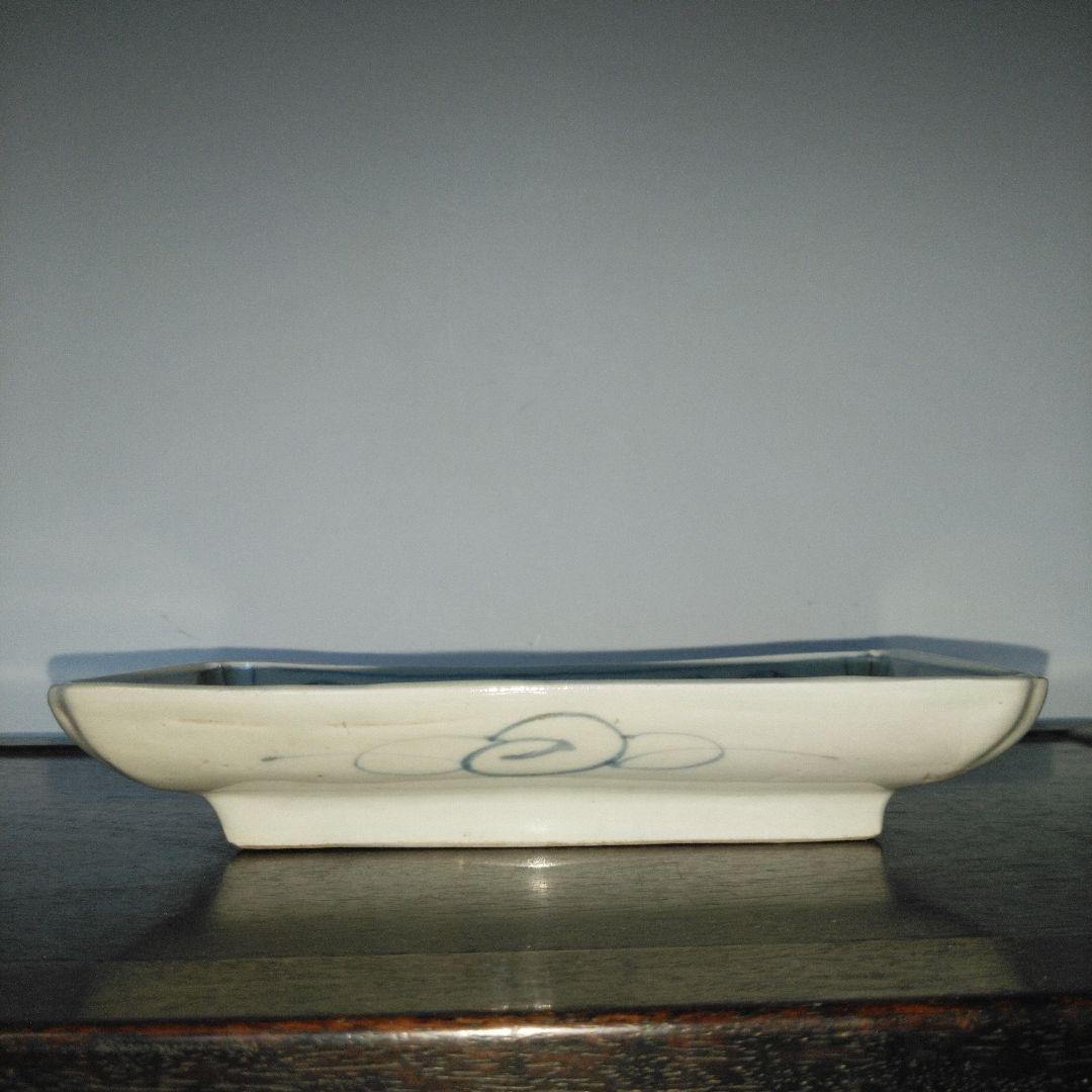 NO591 長皿 丸紋 切込焼・須恵焼