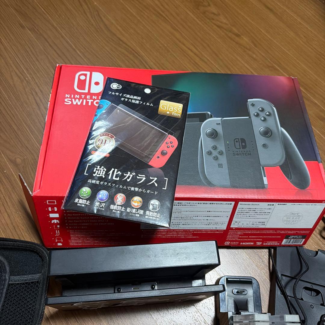 Nintendo Switch 本体 グレー付属品付き