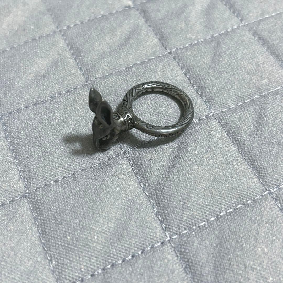ウサギの頭部デザイン シルバーリング　ミケーレ　GUCCI