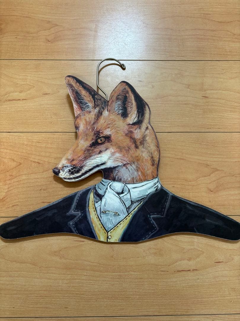 アン・ラインハート 動物 ハンガー アンティーク インテリア 木製 8本