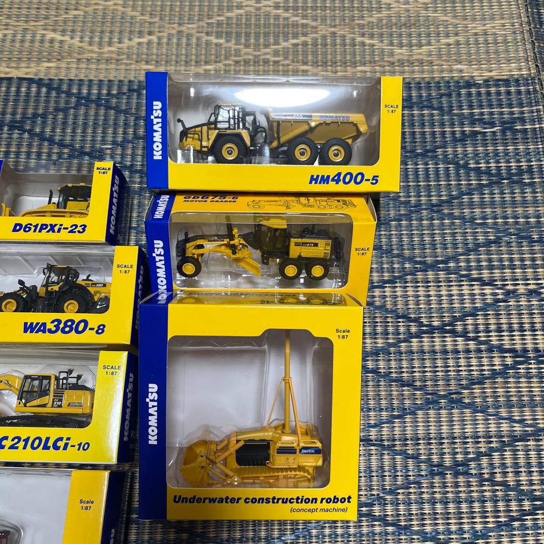 コマツオリジナルミニチュア　建機ミニチュア非売品12個セット