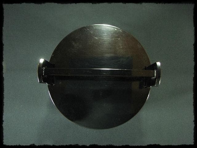 川瀬 表完 利休好 黒塗 真手桶 茶道具 f133